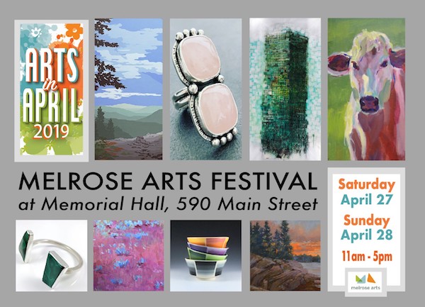 Postcard for Arts in April event on April 27 and 28