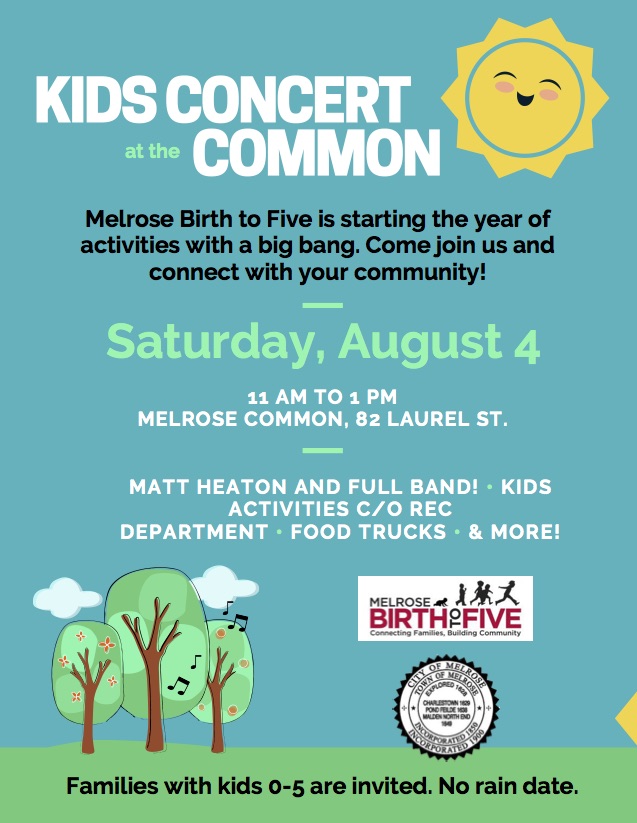 Poster for Kids Concert on August 4