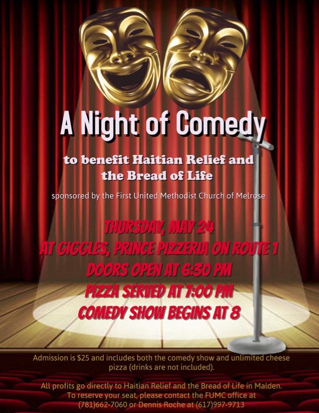 Poster for May 24 Comedy Night