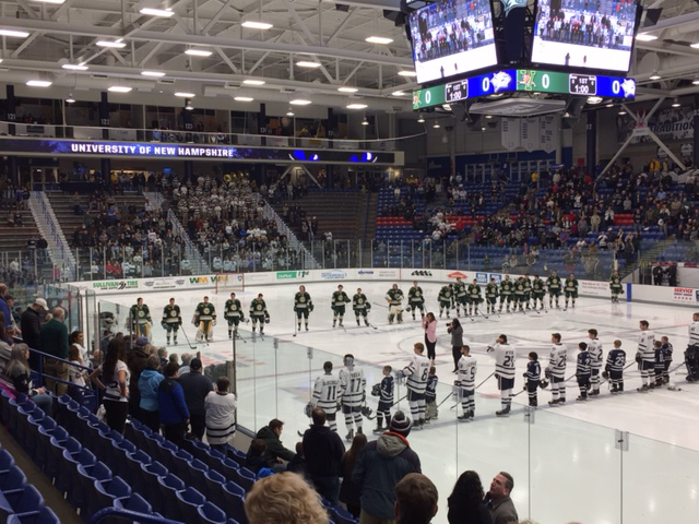 Police Honor Guard Goes to UNH to Honor Coach Umile