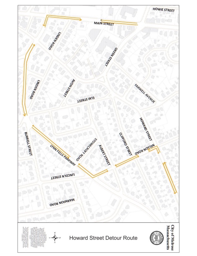 Map of Howard Street detours
