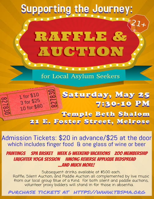 Poster for Raffle &amp; Auction on May 25