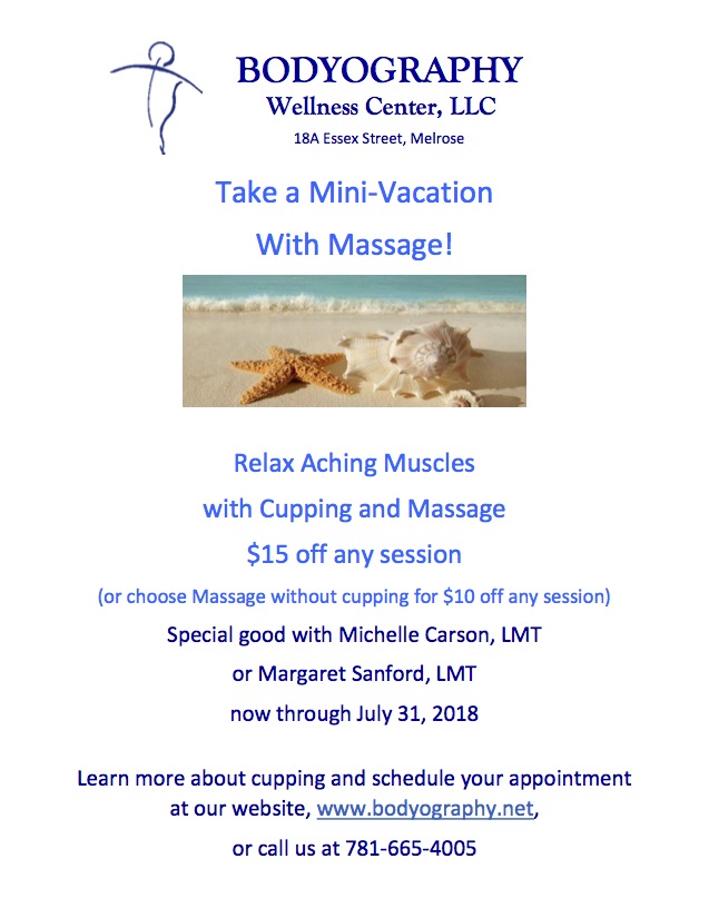 July Massage Special at Bodyography