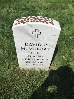 Gravestone of Lt. David McMurray