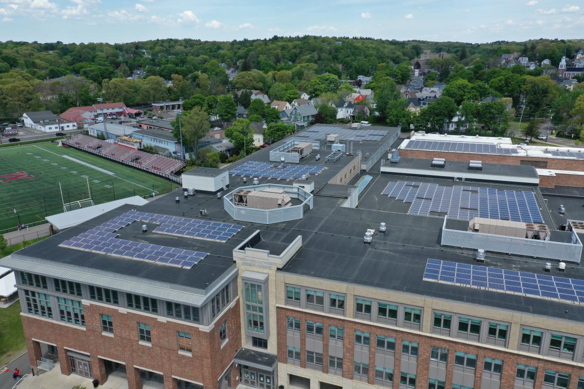 Middle school solar panels