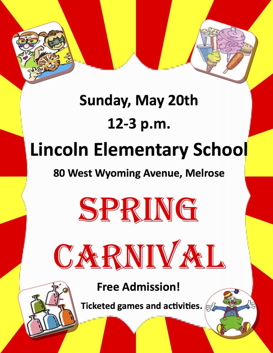 Lincoln School Spring Carnival May 20