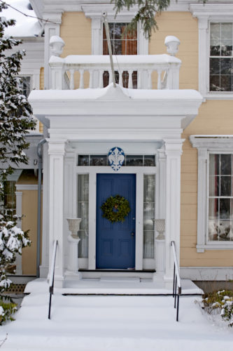 Photo of Snow-Covered House