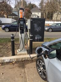 New electric vehicle charging station at Cedar Park