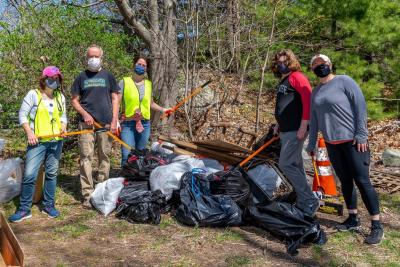 Residents Help Clean Up
