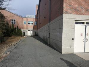 Roosevelt School Yard at rear of building