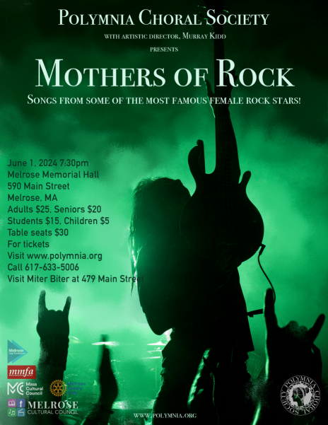 Polymnia Choral &quot;Mothers of Rock&quot; concert  www.polymnia.org for tickets