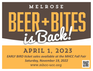 Beer & Bites is BACK!  www.mhcc.ucc.org