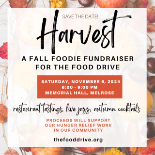 SAVE the DATE -  Sat, Nov 9, 2024 6 - 9 pm   thefooddrive.org Fundraiser!