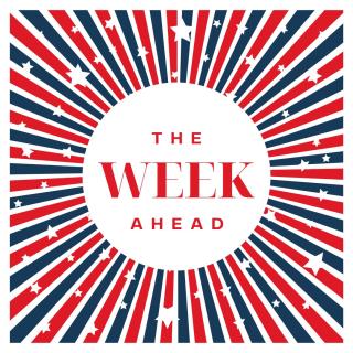 "the week ahead" with bright independence day colors