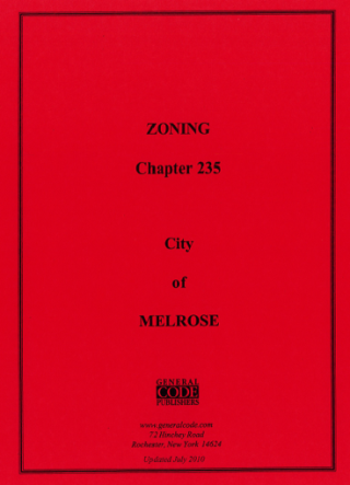 Zoning Cover