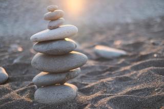 Balanced Zen Stones