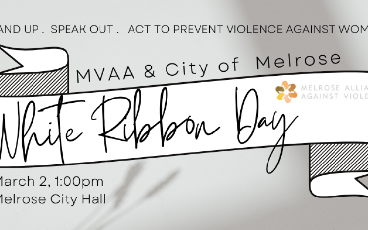Melrose Men Will Lead 5th Annual White Ribbon Day Event to Speak Out Against Violence Against Women