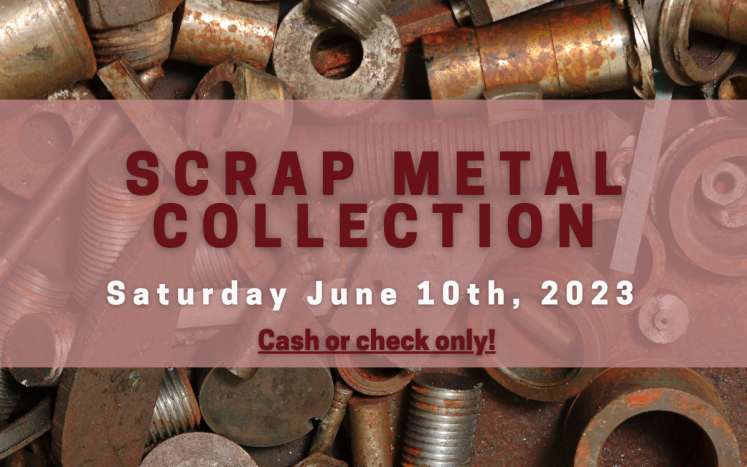 Scrap Metal Collection Event at City Yard This Saturday