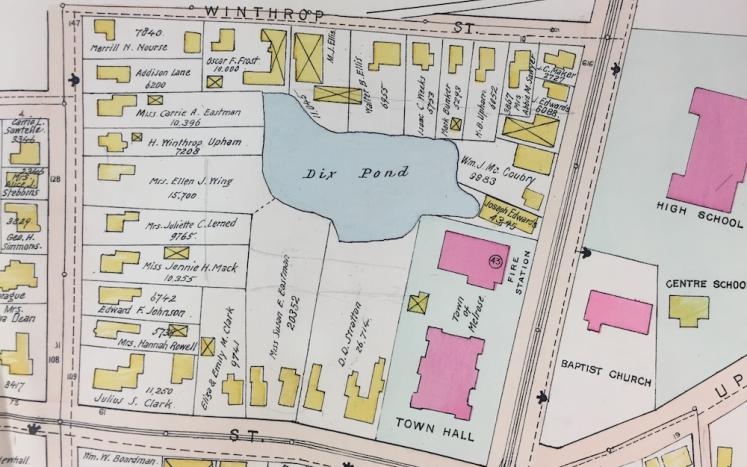 Map of Dix Pond