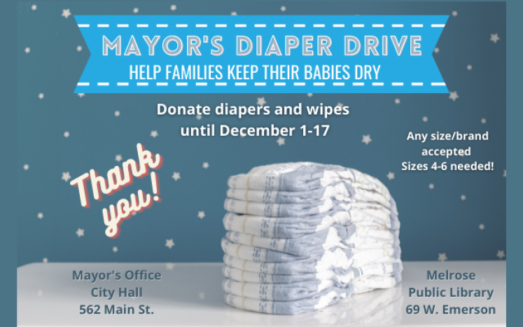 Mayor's Office Encourages Residents to Donate Diapers and Wipes 