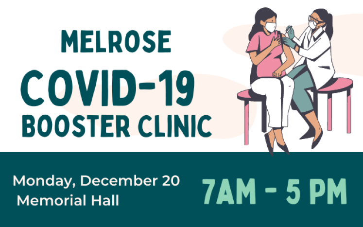 Melrose Covid-19 Booster Clinic Graphic