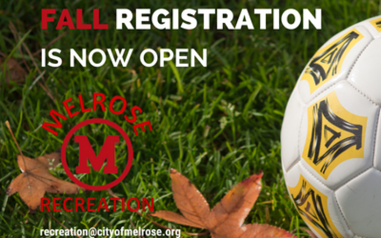 Fall Registration is Now Open for Rec Department Fall Program