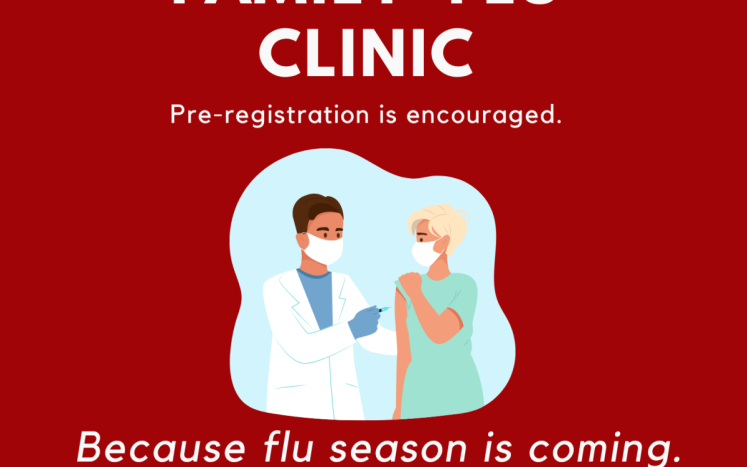 flu clinic saturday november 5 in Wakefield