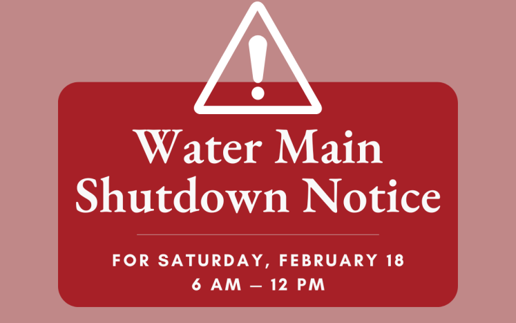 Notice of Water Main Shutdown
